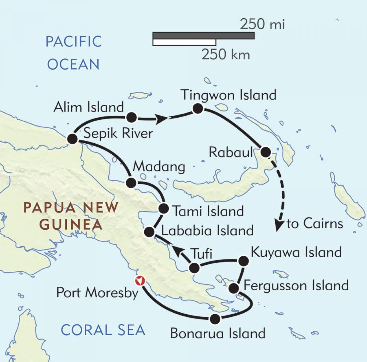 નકશો rabaul પપુઆ ન્યુ ગિની